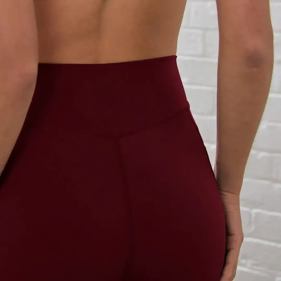 High-Waist Ribbed Contour Leggings