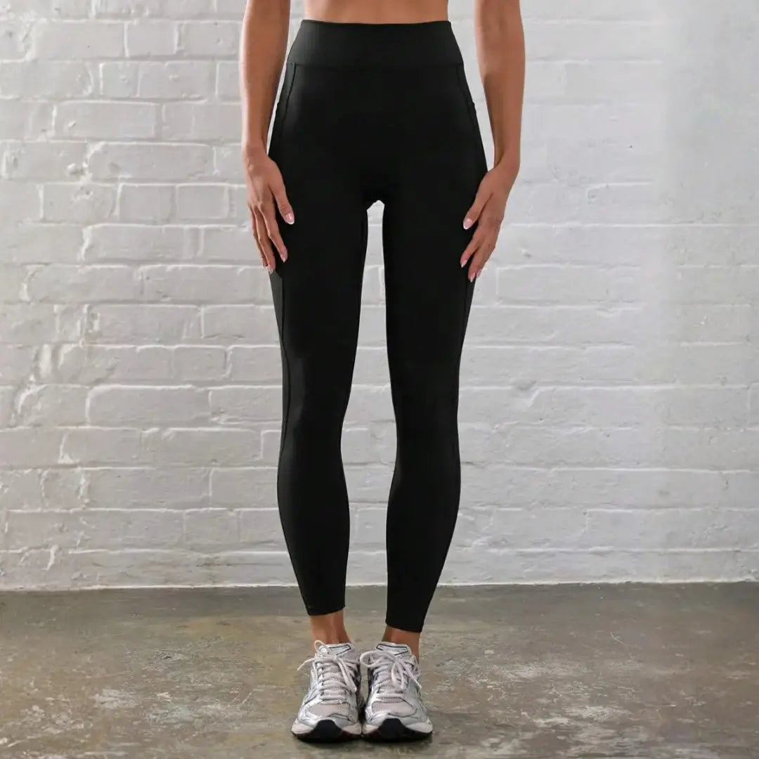 High-Waist Ribbed Contour Leggings