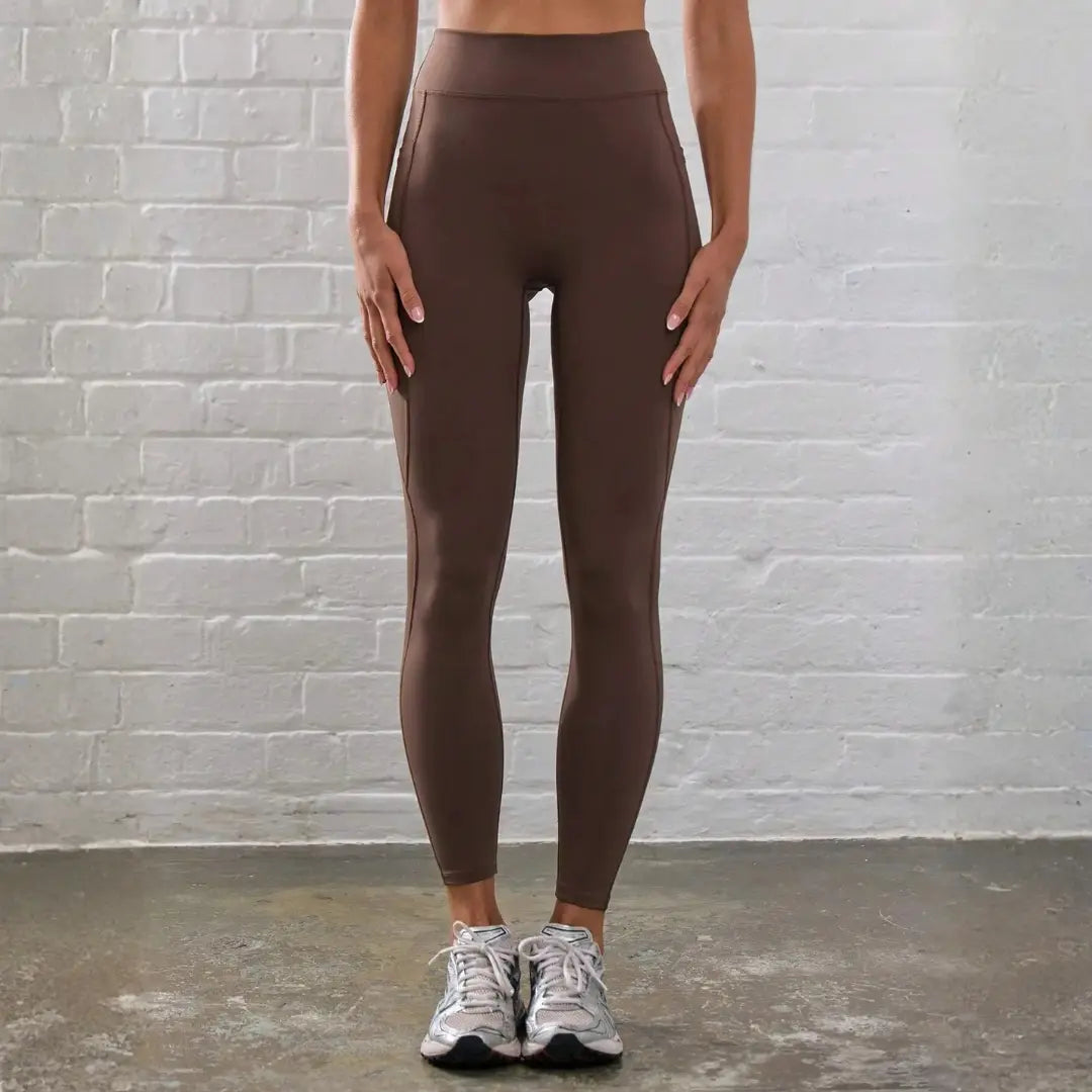 High-Waist Ribbed Contour Leggings