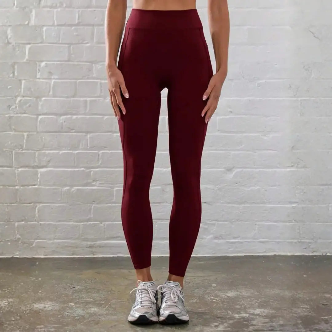 High-Waist Ribbed Contour Leggings